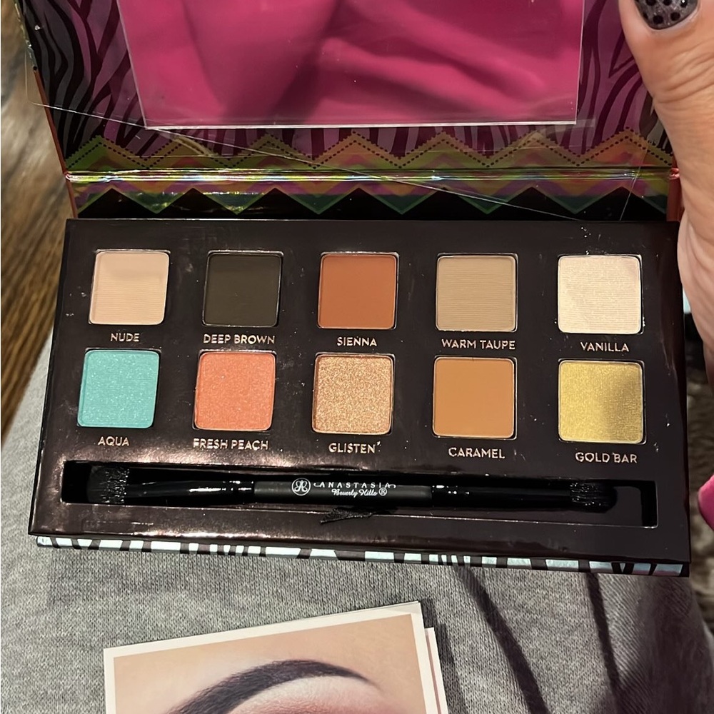 Anastasia Beverly Hills Eyeshadow Palette - Aqua, Peach, Gold